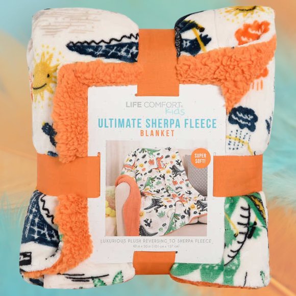Life Comfort Other - 🔥💘Life Comfort Kid’s Ultimate Sherpa Fleece Blanket SEALED - Alligators